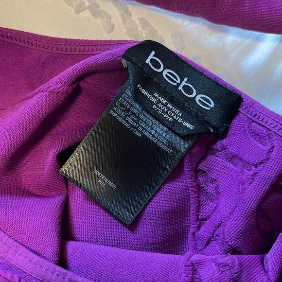 BEBE purple dress bodycon - Picture 3 of 3